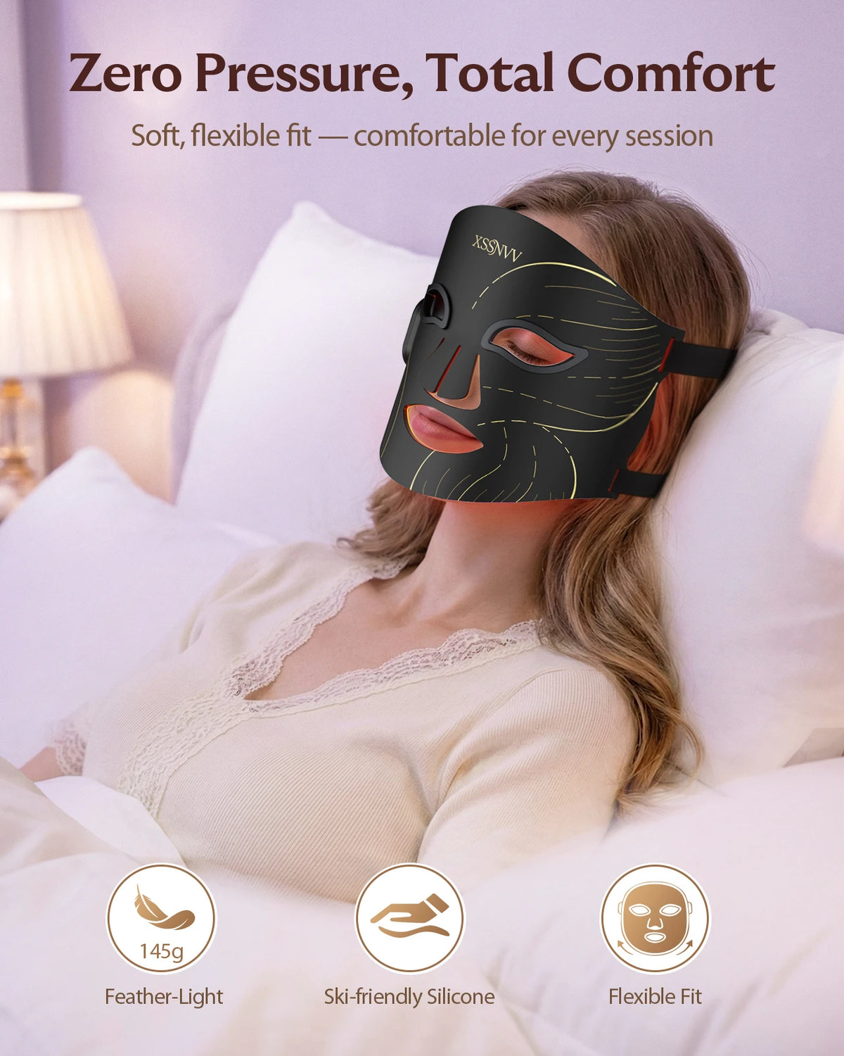 Masque LED lumière rouge